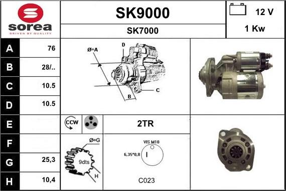 SNRA SK9000 - Starter www.molydon.hr