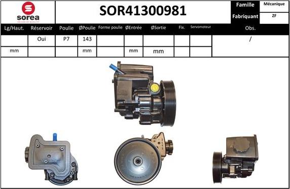 SNRA SOR41300981 - Hidraulična pumpa, upravljanje www.molydon.hr