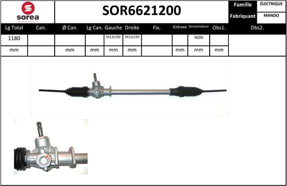 SNRA SOR6621200 - upravljački mehanizam www.molydon.hr