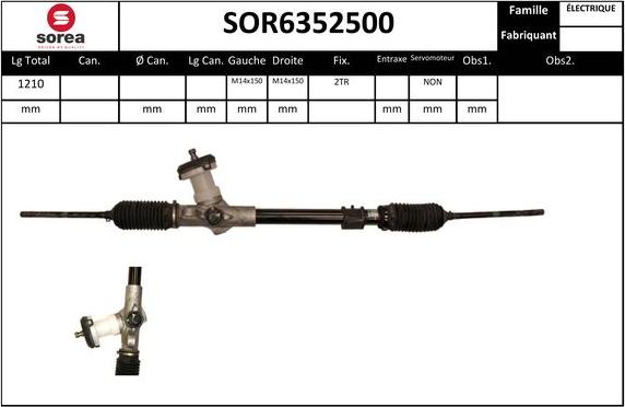 SNRA SOR6352500 - upravljački mehanizam www.molydon.hr