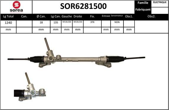 SNRA SOR6281500 - upravljački mehanizam www.molydon.hr