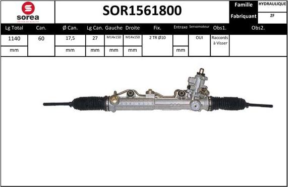 SNRA SOR1561800 - upravljački mehanizam www.molydon.hr