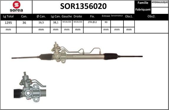 SNRA SOR1356020 - upravljački mehanizam www.molydon.hr