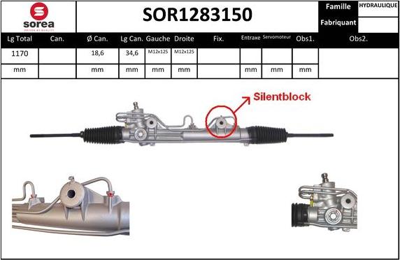 SNRA SOR1283150 - upravljački mehanizam www.molydon.hr