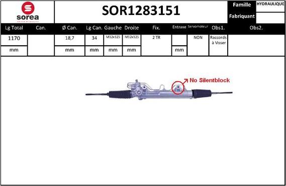 SNRA SOR1283151 - upravljački mehanizam www.molydon.hr