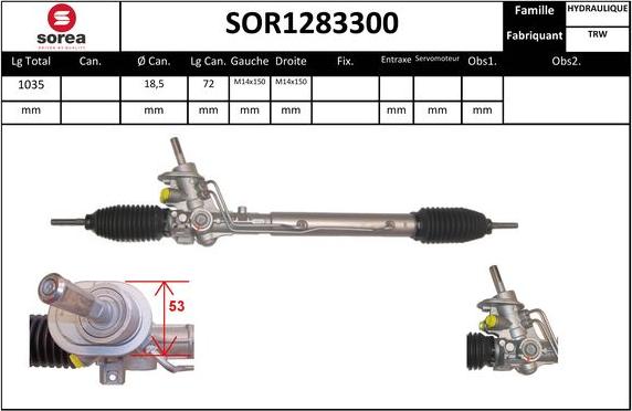 SNRA SOR1283300 - upravljački mehanizam www.molydon.hr