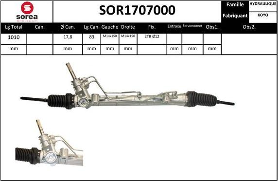 SNRA SOR1707000 - upravljački mehanizam www.molydon.hr