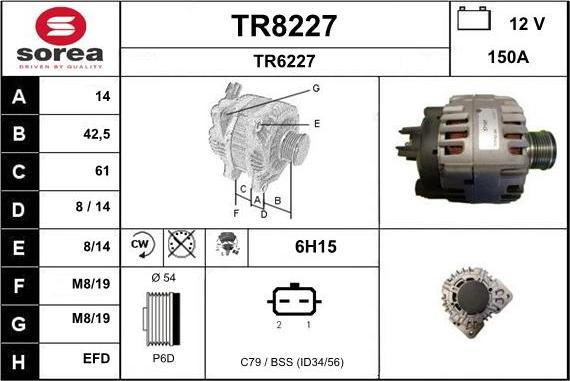 SNRA TR8227 - Alternator www.molydon.hr