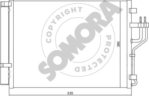 Somora 136660C - Kondenzator, klima-Uređaj www.molydon.hr