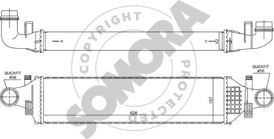 Somora 175445A - Intercooler, hladnjak www.molydon.hr