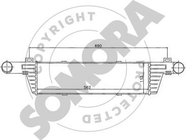 Somora 170645A - Intercooler, hladnjak www.molydon.hr