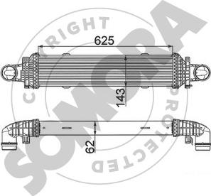 Somora 171445A - Intercooler, hladnjak www.molydon.hr