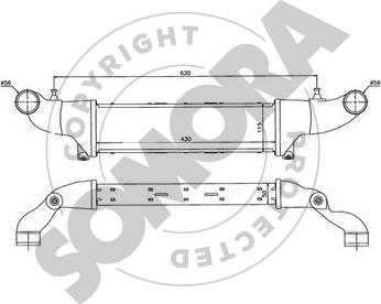 Somora 171245 - Intercooler, hladnjak www.molydon.hr