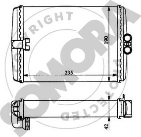 Somora 171250 - Izmjenjivač topline, grijanje unutrasnjeg prostora www.molydon.hr