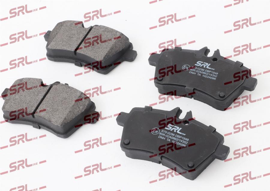 SRLine S70-0296 - Komplet Pločica, disk-kočnica www.molydon.hr