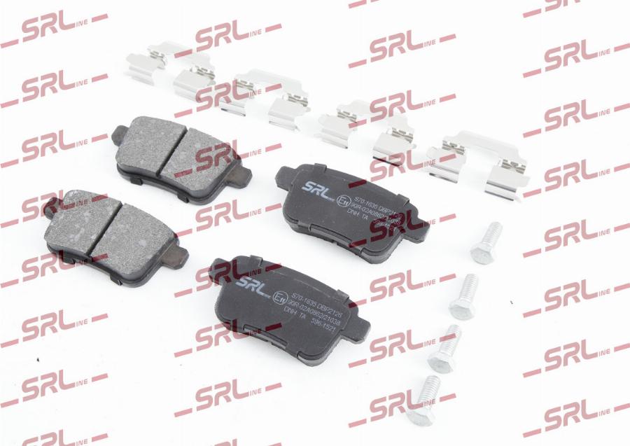 SRLine S70-1635 - Komplet Pločica, disk-kočnica www.molydon.hr