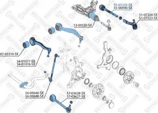 Stellox 55-07225-SX - Aksijalni zglob, poprecna spona www.molydon.hr