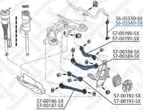 Stellox 56-05549-SX - Šipka/spona, stabilizator www.molydon.hr