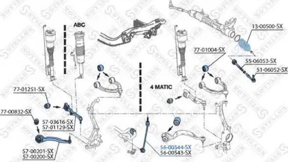 Stellox 56-00544-SX - Šipka/spona, stabilizator www.molydon.hr
