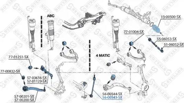 Stellox 56-00543-SX - Šipka/spona, stabilizator www.molydon.hr