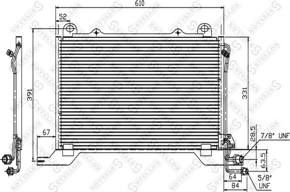 Stellox 10-45051-SX - Kondenzator, klima-Uređaj www.molydon.hr