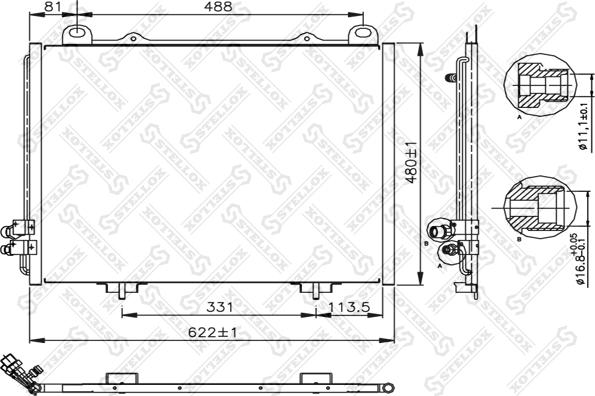 Stellox 10-45009-SX - Kondenzator, klima-Uređaj www.molydon.hr