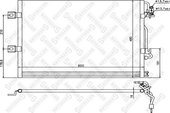 Stellox 10-45191-SX - Kondenzator, klima-Uređaj www.molydon.hr