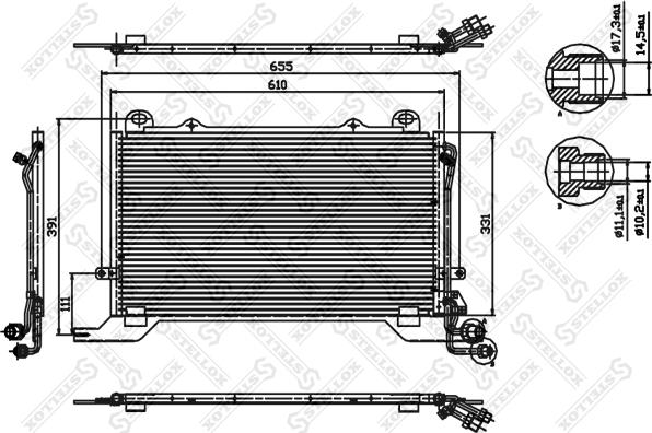 Stellox 10-45321-SX - Kondenzator, klima-Uređaj www.molydon.hr