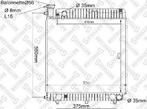 Stellox 10-25035-SX - Hladnjak, hladjenje motora www.molydon.hr