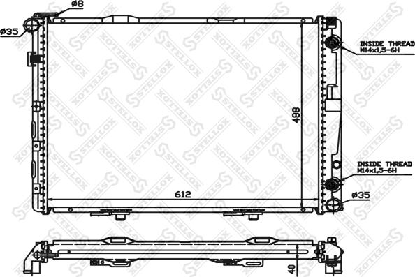 Stellox 10-25898-SX - Hladnjak, hladjenje motora www.molydon.hr
