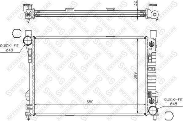 Stellox 10-25386-SX - Hladnjak, hladjenje motora www.molydon.hr