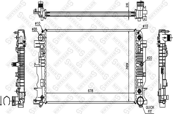 Stellox 10-26553-SX - Hladnjak, hladjenje motora www.molydon.hr