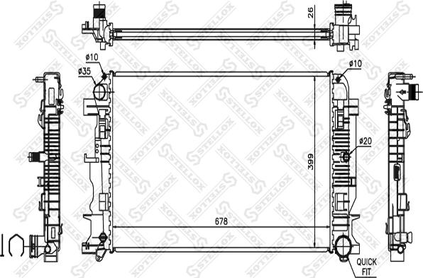 Stellox 10-26552-SX - Hladnjak, hladjenje motora www.molydon.hr