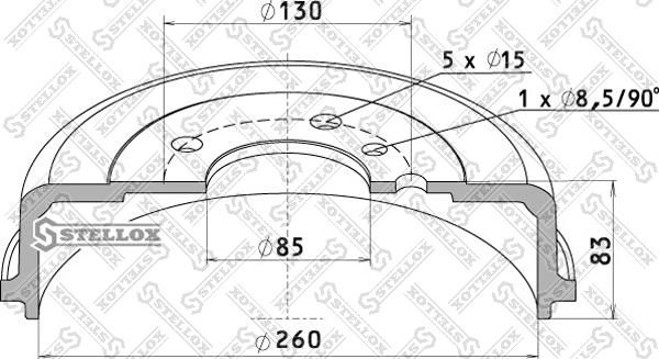 Stellox 85-00157-SX - Bubanj kočnica www.molydon.hr
