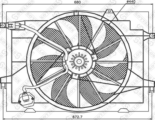 Stellox 29-99186-SX - Ventilator, hladjenje motora www.molydon.hr