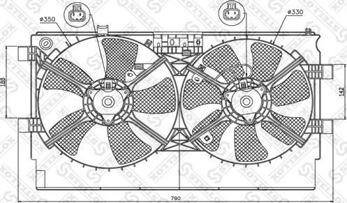 Stellox 29-99380-SX - Ventilator, hladjenje motora www.molydon.hr