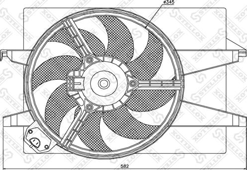 Stellox 29-99324-SX - Ventilator, hladjenje motora www.molydon.hr