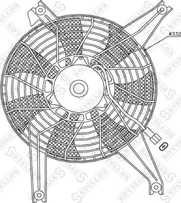 Stellox 29-99327-SX - Ventilator, hladjenje motora www.molydon.hr
