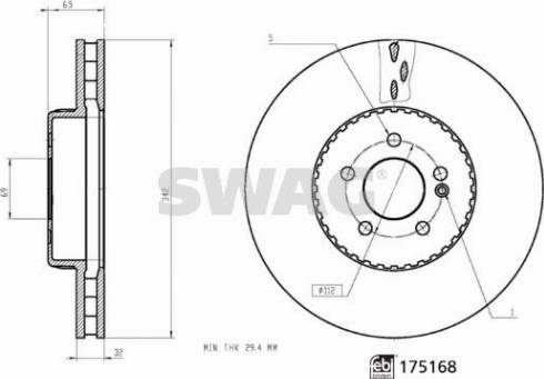 Swag 33 10 2724 - Kočioni disk www.molydon.hr