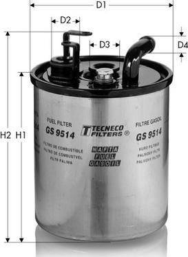 Tecneco Filters GS9514 - Filter za gorivo www.molydon.hr