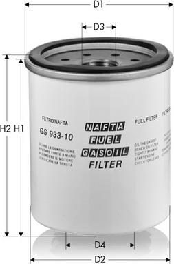 Tecneco Filters GS933 - Filter za gorivo www.molydon.hr