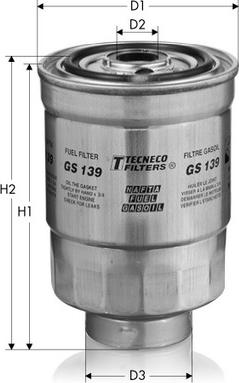 Tecneco Filters GS139 - Filter za gorivo www.molydon.hr