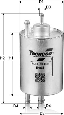 Tecneco Filters IN68 - Filter za gorivo www.molydon.hr