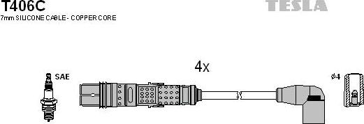 TESLA T406C - Set kablova za paljenje www.molydon.hr