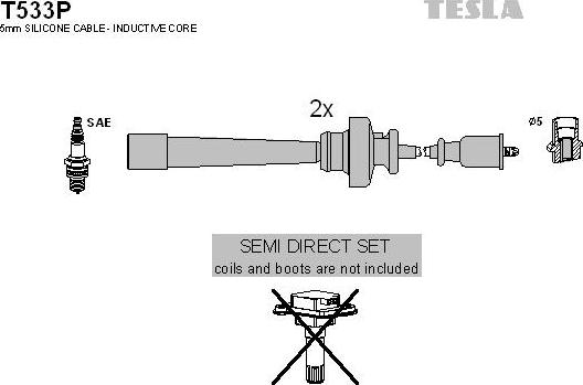 TESLA T533P - Set kablova za paljenje www.molydon.hr