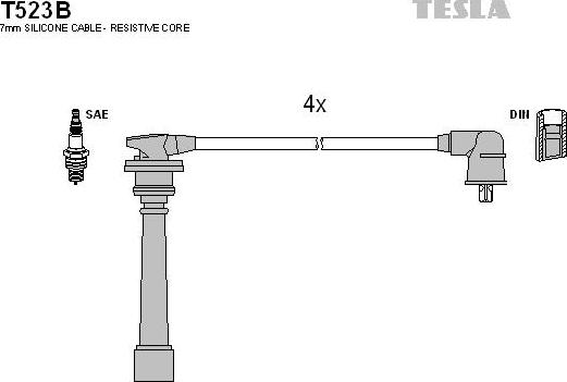 TESLA T523B - Set kablova za paljenje www.molydon.hr
