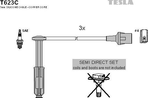 TESLA T623C - Set kablova za paljenje www.molydon.hr