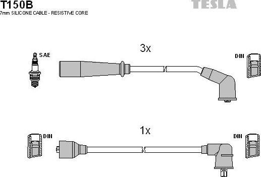 TESLA T150B - Set kablova za paljenje www.molydon.hr