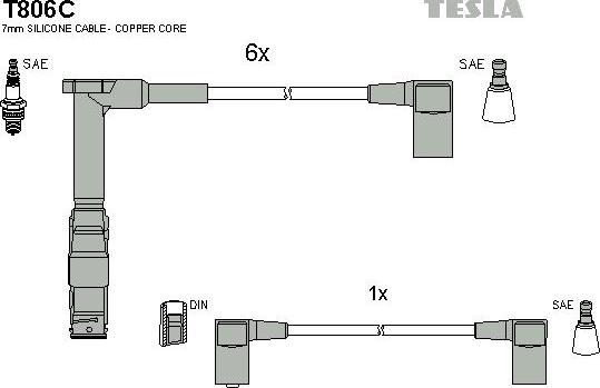 TESLA T806C - Set kablova za paljenje www.molydon.hr