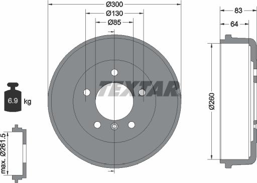 Textar 94002600 - Bubanj kočnica www.molydon.hr